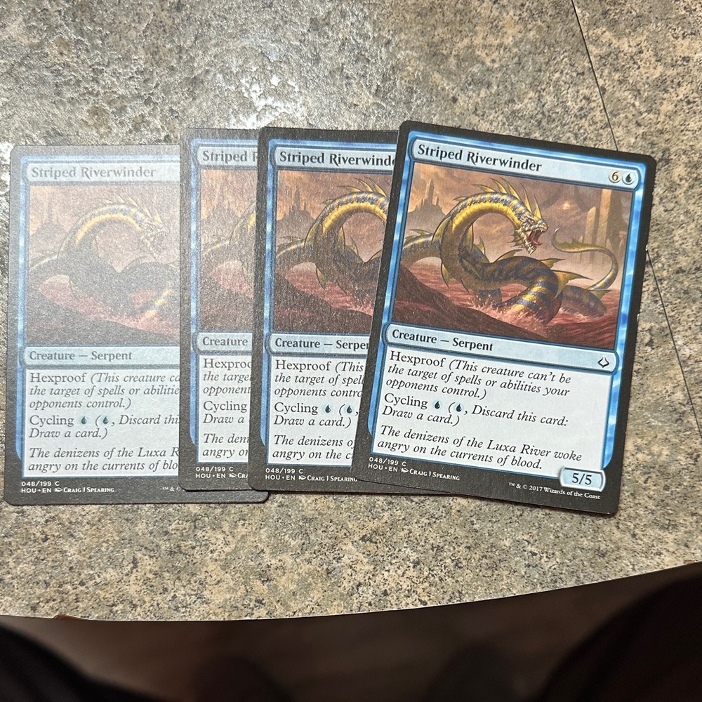 Magic: The Gathering Striped Riverwinder Card